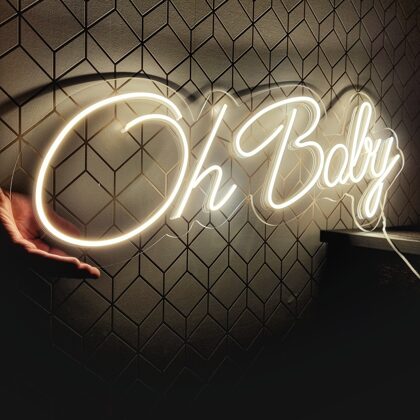 LED neona uzraksts OH BABY